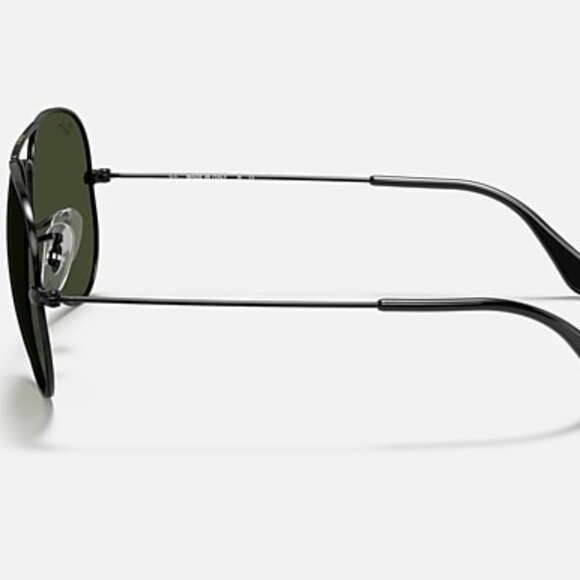 RAY-BAN Aviator Classic L2823– Polished Black Frame, G-15 Green Lenses - Picture 2 of 2